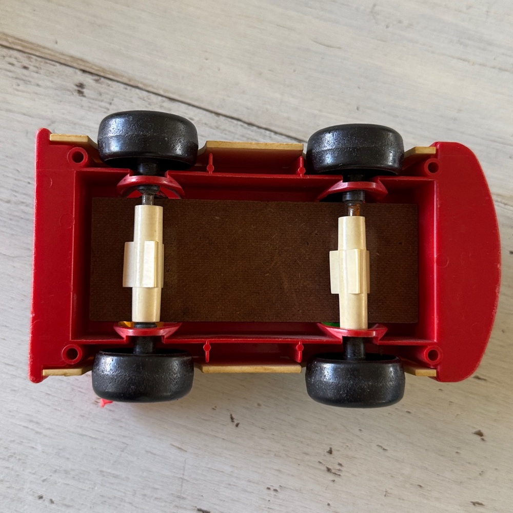 Fisher-Price 1969 Vintage Mini Bus Toy 5 Wooden Little People Toy Figures - Picture 8 of 9